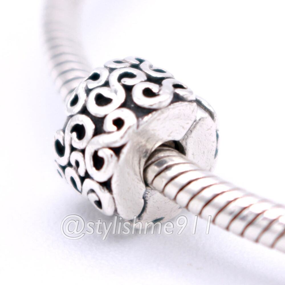 Authentic PANDORA  Swirls Clips - Picture 2 of 12